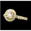 Image 1 : 1.66 ctw Diamond Ring - 14KT Yellow Gold