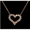 14KT Rose Gold 1.29 ctw Diamond Necklace