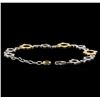 Image 3 : 0.70 ctw Diamond Bracelet - 14KT Two-Tone Gold