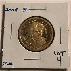 2008 S PROOF Andrew W Jackson President Dollar High Grade