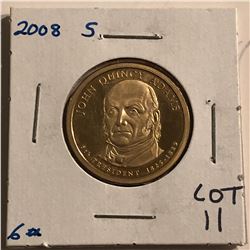 2008 S PROOF John Quincy Adams President Dollar High Grade
