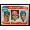 Image 1 : 1968 TOPPS NATIONAL LEAGUE HOME RUN LEADERS McCOVEY, ALLEN, BANKS CARD# 6