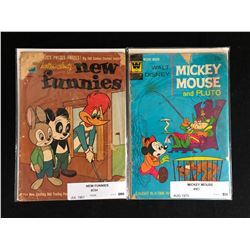 VINTAGE COMIC BOOK LOT (NEW FUNNIES/ MICKEY MOUSE)