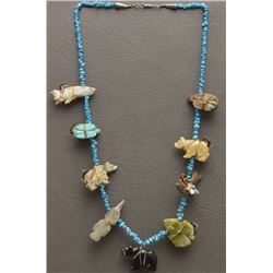 NAVAJO INDIAN FETISH NECKLACE