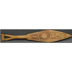 INUIT INDIAN CARVED PADDLE