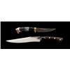 Image 2 : Lot of 2 Custom Fixed Blade Knives
