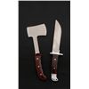 Image 2 : Buck Knife Lot: 124 Frontiersman  106 Camp Axe