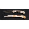 Image 3 : Lot of 2 Stag-Handled Buck 110 Knives