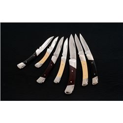 Lot of Seven (7) Buck Folding Knives