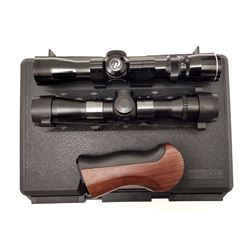Lot of 2 Pistol Scopes and Thompson Contender Grip