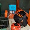 Image 2 : CAMP POT AND BOWLS, AND WATER PUMP AND DRINK DISPENSER