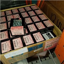 TRAY OF 1-1/2" ZINC PLATED FLAT WOOD SCREWS - 3000 PIECES