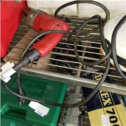 MILWAUKEE MAGNUM ELECTRIC DRILL AND AUTO RETRACT EXTENTION CORD REEL