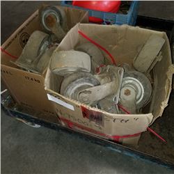 BOX OF SWIVEL CASTORS