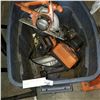 Image 1 : TOTE OF RIDGID CORDLESS TOOLS AND MORE