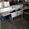 Image 1 : STAINLESS DOUBLE SINK WORK TABLE