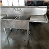 Image 2 : STAINLESS DOUBLE SINK WORK TABLE