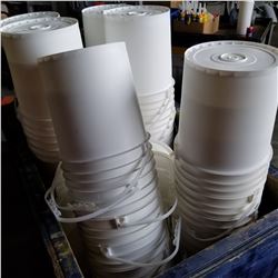 60 FOOD GRADE PAILS W/ LIDS