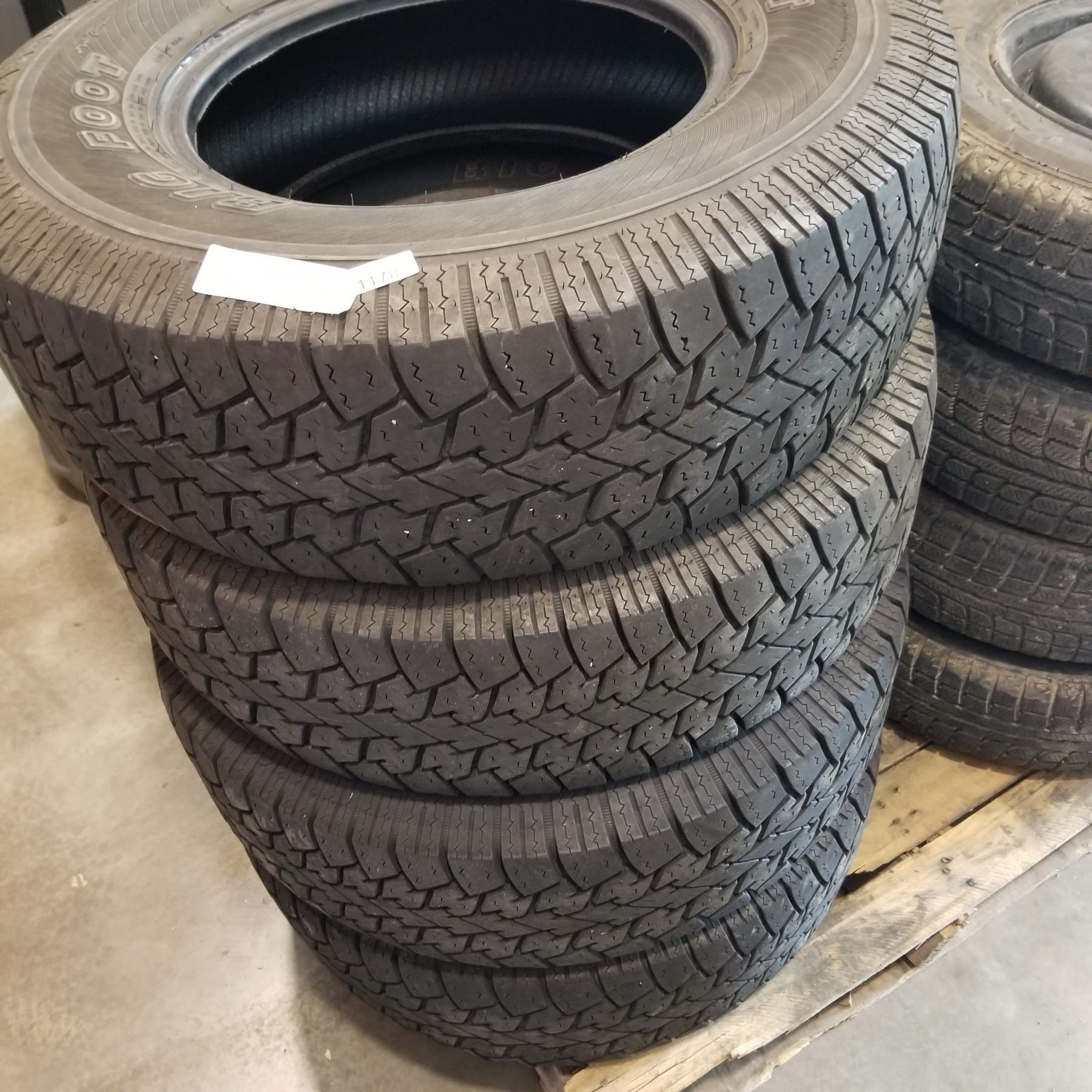 SET OF 4 BIG FOOT 235/75 R15 TIRES