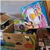 Image 1 : BOX OF KIDS TOYS, COTTON CANDY MACHINE, ELECTRIC NERF GUN