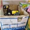 Image 1 : BOX OF MAKITA, RYOBI, AND STANLEY CORDLESS TOOLS