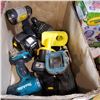 Image 2 : BOX OF MAKITA, RYOBI, AND STANLEY CORDLESS TOOLS