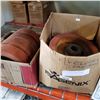 Image 2 : LOT OF STEEL RUBBER WHEELS