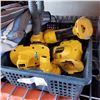 Image 1 : TRAY OF DEWALT BATTERIES AND CORDLESS TOOLS