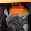 Image 2 : TOTE OF RAIN GEAR AND SIZE 9 CORK BOOTS FOR LOGGING