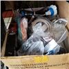 Image 2 : 3 BOXES OF COMPUTER CABLES, PHONE CASES, AND POWER BANKS