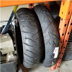 MOTORCYCLE FRONT AND BACK TIRE