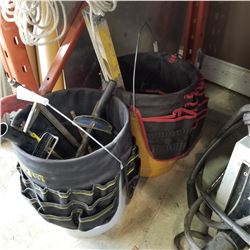 2 TOOL BUCKETS AND BUCKET ORGANIZERS W/ CONTENTS