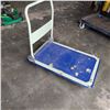 Image 4 : BLUE 4-WHEEL FOLDIND CART W/ HANDLE