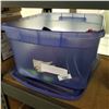 Image 1 : TOTE OF LOAD STRAPS AND TOOLS, CORDLESS SPOT LIGHT