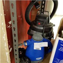 MINI SHOP VAC AND OMEGA STEAM CLEANER - WORKING