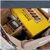 Image 2 : BOX OF CLAMPS, GLOVES, KNEE PADS, AND SAFETY GLASSES