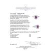 Image 5 : 1.36 ctw Purple Sapphire And Diamond Ring - 14KT White Gold