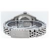 Image 8 : Rolex Ladies Stainless Steel Silver Pyramid Diamond Datejust Wristwatch