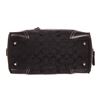 Image 4 : Coach Black Monogram Canvas Leather Shoulder Handbag