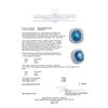 Image 5 : 23.50 ctw Blue Zircon And Diamond Ring - 14KT White Gold