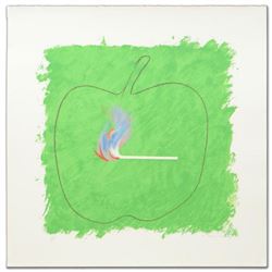 "Green Flame" Limited Edition Lithograph by Robert Beauchamp (1923-1995), Numbered and Hand Signed b