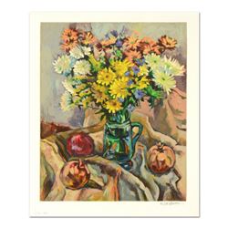 Robert Rosenberg, "Pomegranates" Limited Edition Serigraph, Numbered and Hand Signed with Letter of 