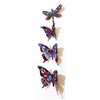 Image 2 : Patricia Govezensky- Original Painting on Cutout Steel (Set of 4) "Set of 4 Butterflies"