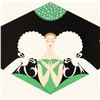 Image 2 : Erte (1892-1990) - "The Suitors" Limited Edition Serigraph, Numbered and Hand Signed with Certificat