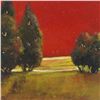 Image 2 : Mindeli, "Jour D'ete V" Original Mixed Media Painting, Hand Signed with Letter of Authenticity.