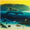 Image 2 : "Warm Tropical Waters" Limited Edition Giclee on Canvas (43" x 26") by Renowned Artist Wyland, Numbe