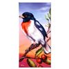 Image 1 : "Rose Breasted Grosbeak" Limited Edition Giclee on Canvas by Martin Katon, Numbered and Hand Signed 