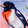 Image 2 : "Rose Breasted Grosbeak" Limited Edition Giclee on Canvas by Martin Katon, Numbered and Hand Signed 