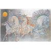 Image 2 : Guillaume Azoulay- Silver Leaf Edition Serigraph on Paper "Lever De Soleil"