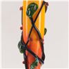 Image 2 : Coman, Hand Blown Glass Vase Sculpture, Hand Signed.